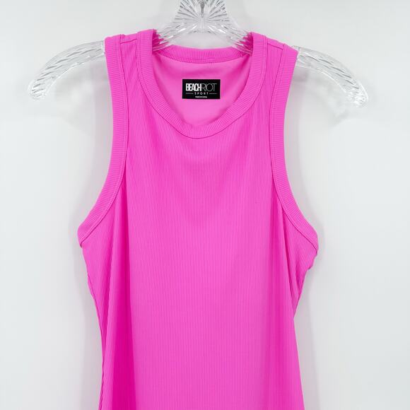 Beach Riot Sport Sol Mini Dress Sugar Plum Neon Pink Built In Bra Womens Sz S - Picture 4 of 12